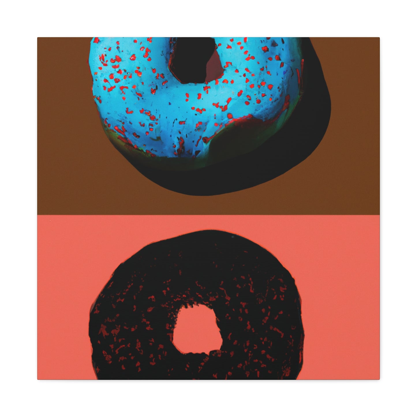 "Doughnut Delight Pop Art" - Canvas