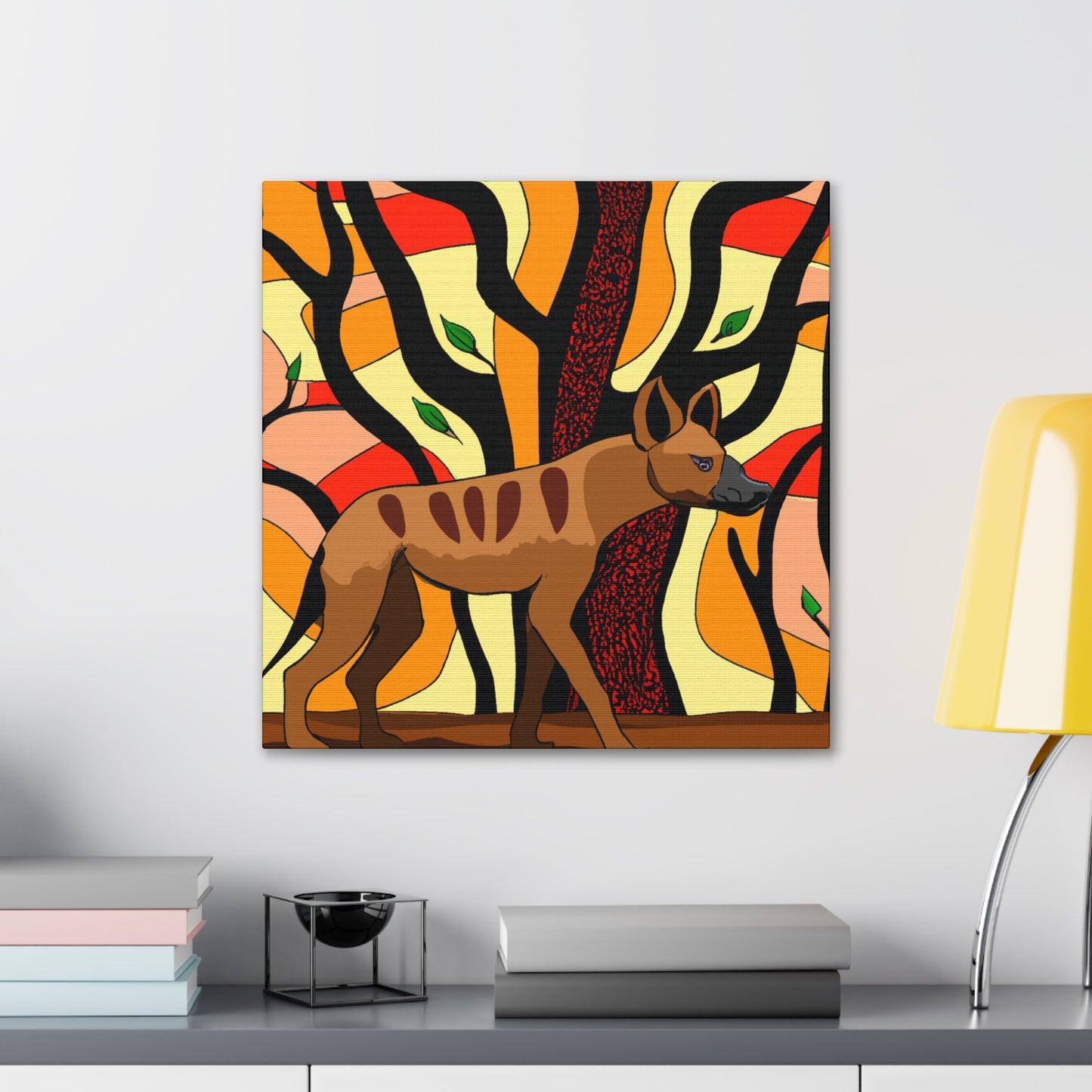 "Hyena's Glistening Teeth" - Canvas