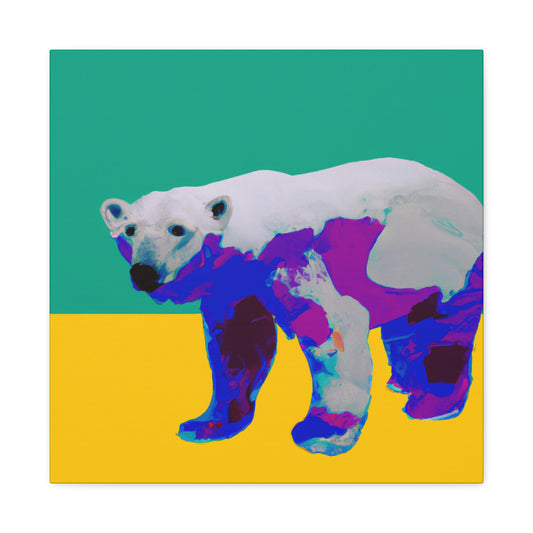 Polar Bear Pop Art - Canvas
