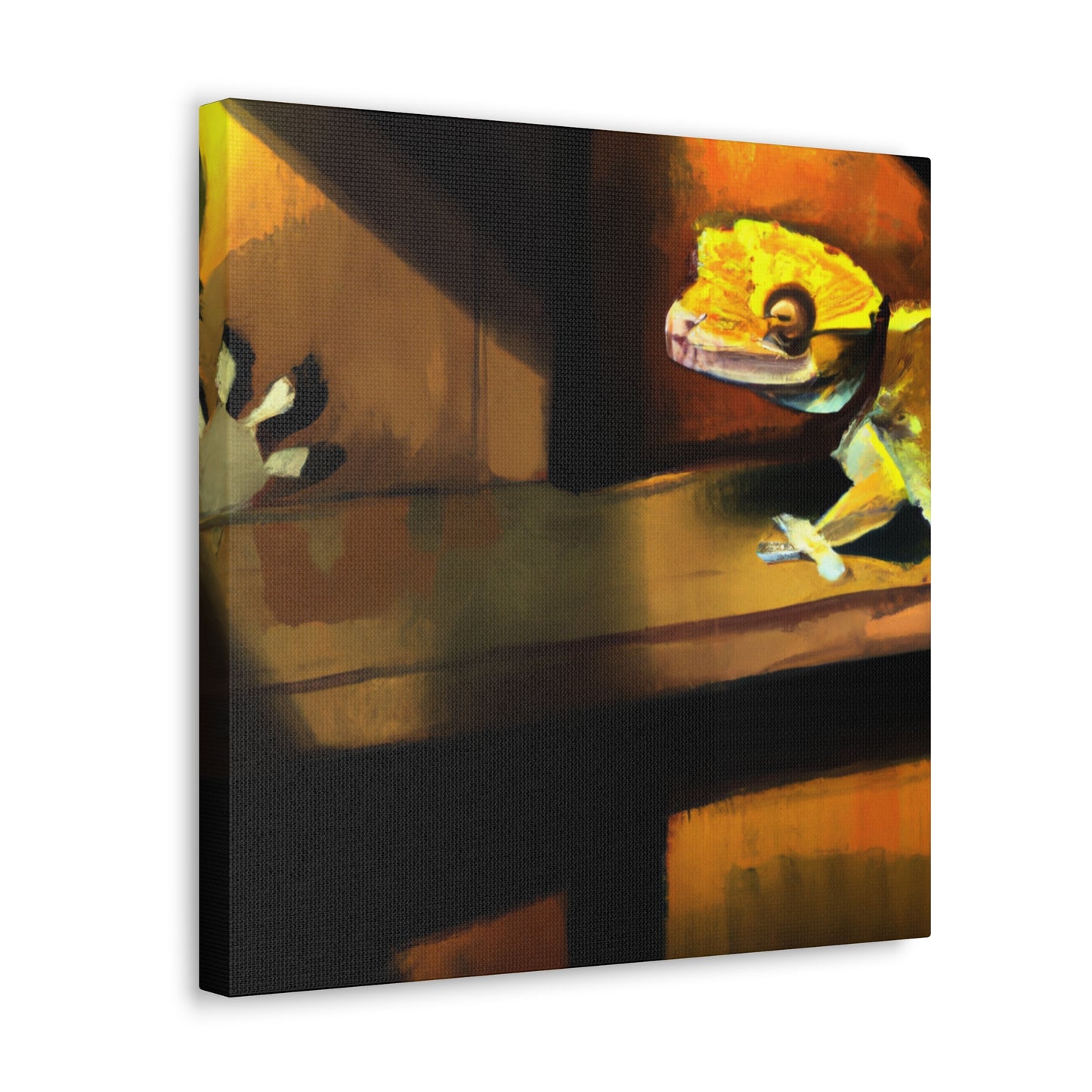 "Crested Gecko Fantasy Art" - Canvas