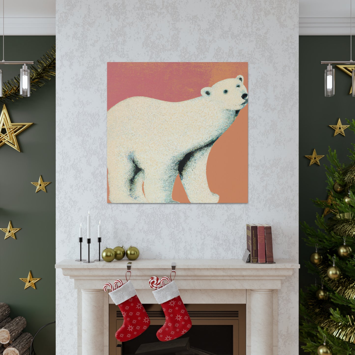 "Polar Bear Splendor Dawn" - Canvas