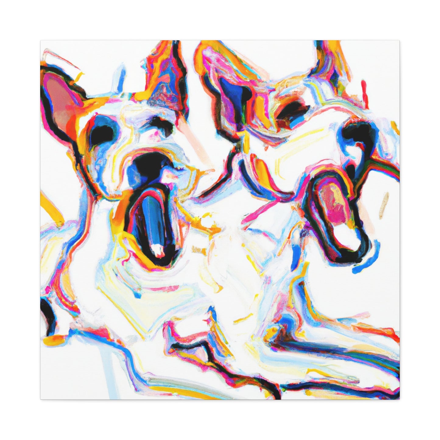 "Jack Russell, Vibrant Patina" - Canvas