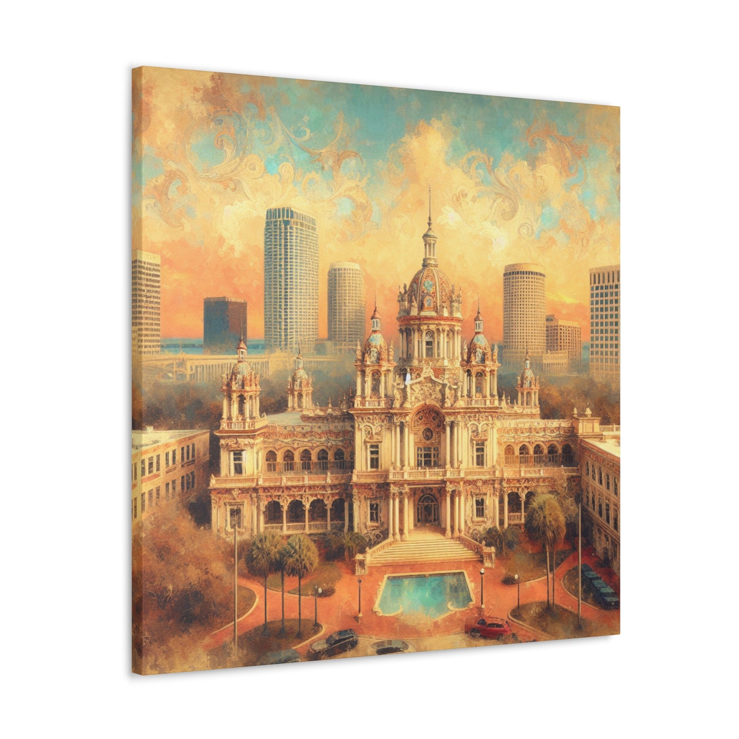 "Floridian Exuberance: Tampa" - Canvas