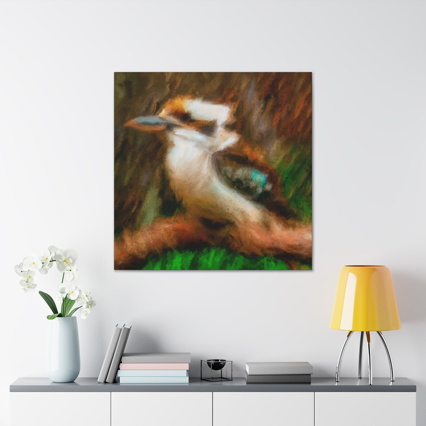 "Kookaburras at Dusk" - Canvas