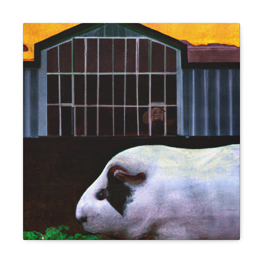 Guinea Pig Art Deco - Canvas