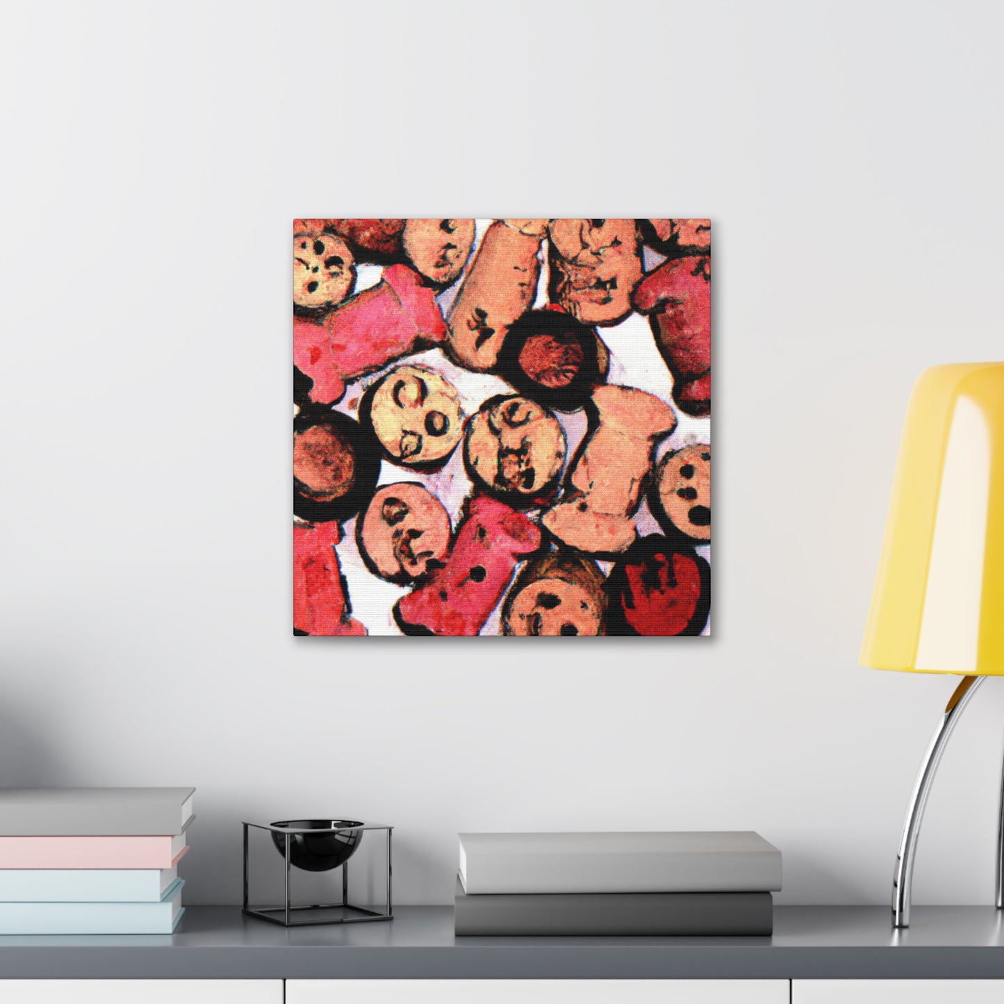 "Celebrating Wine Corks" - Canvas