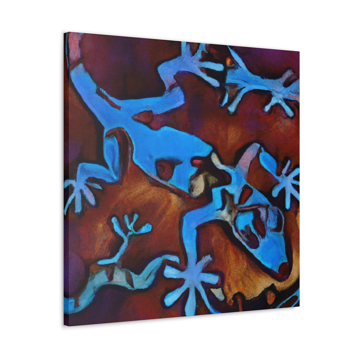 Lizard in Expressionism - Canvas