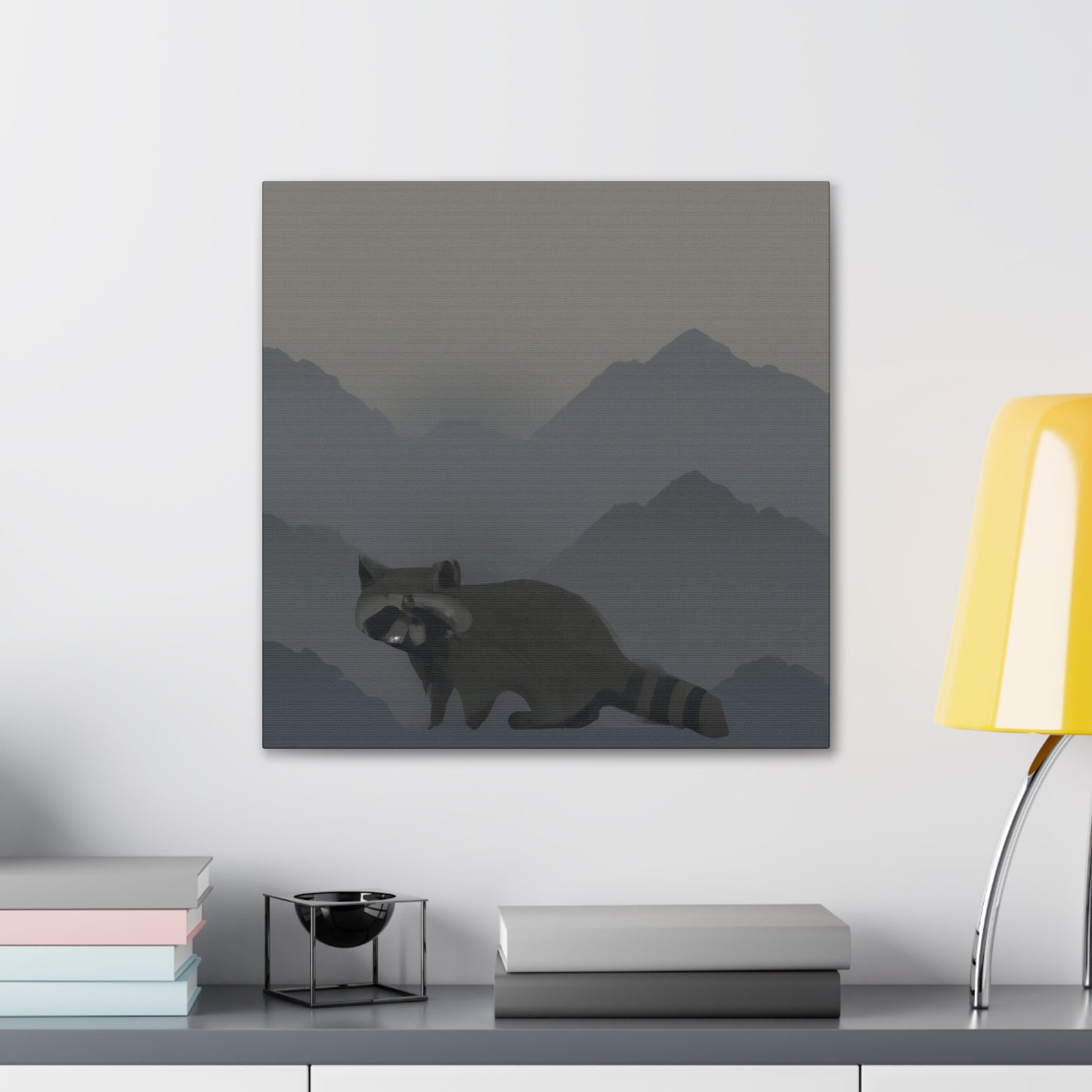 Raccoon in Contemplation - Canvas