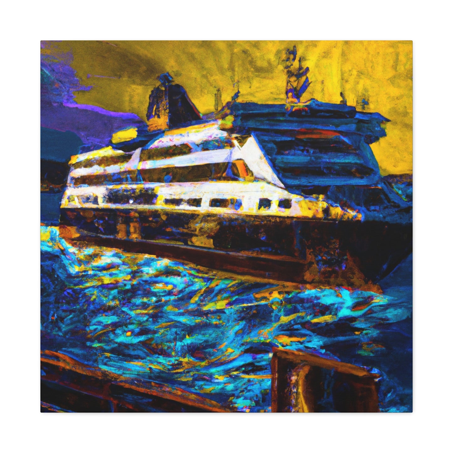 Ferry Through Time Art - Canvas