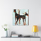 "Doberman Pinscher Odyssey" - Canvas