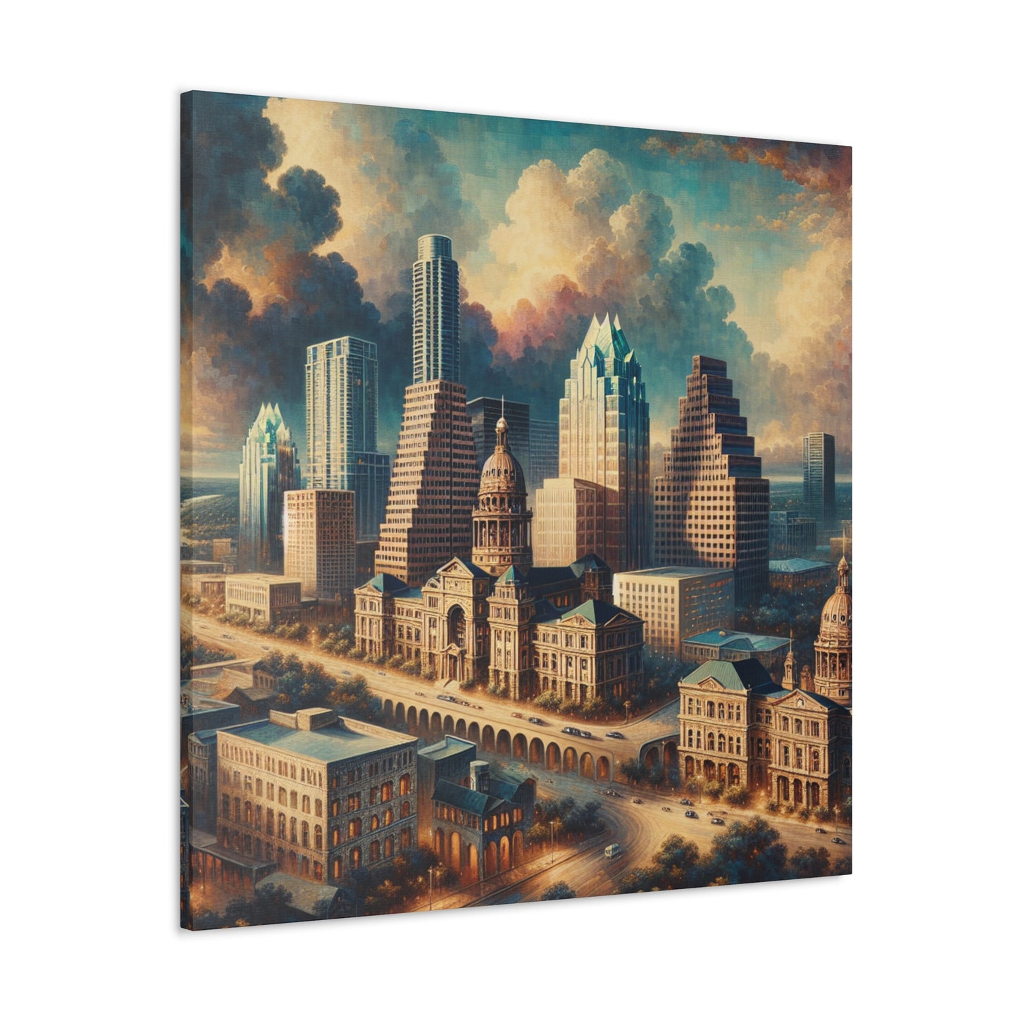 "Texan Renaissance: Austin's Splendor" - Canvas