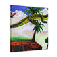 Crocodile in Organic Dream - Canvas