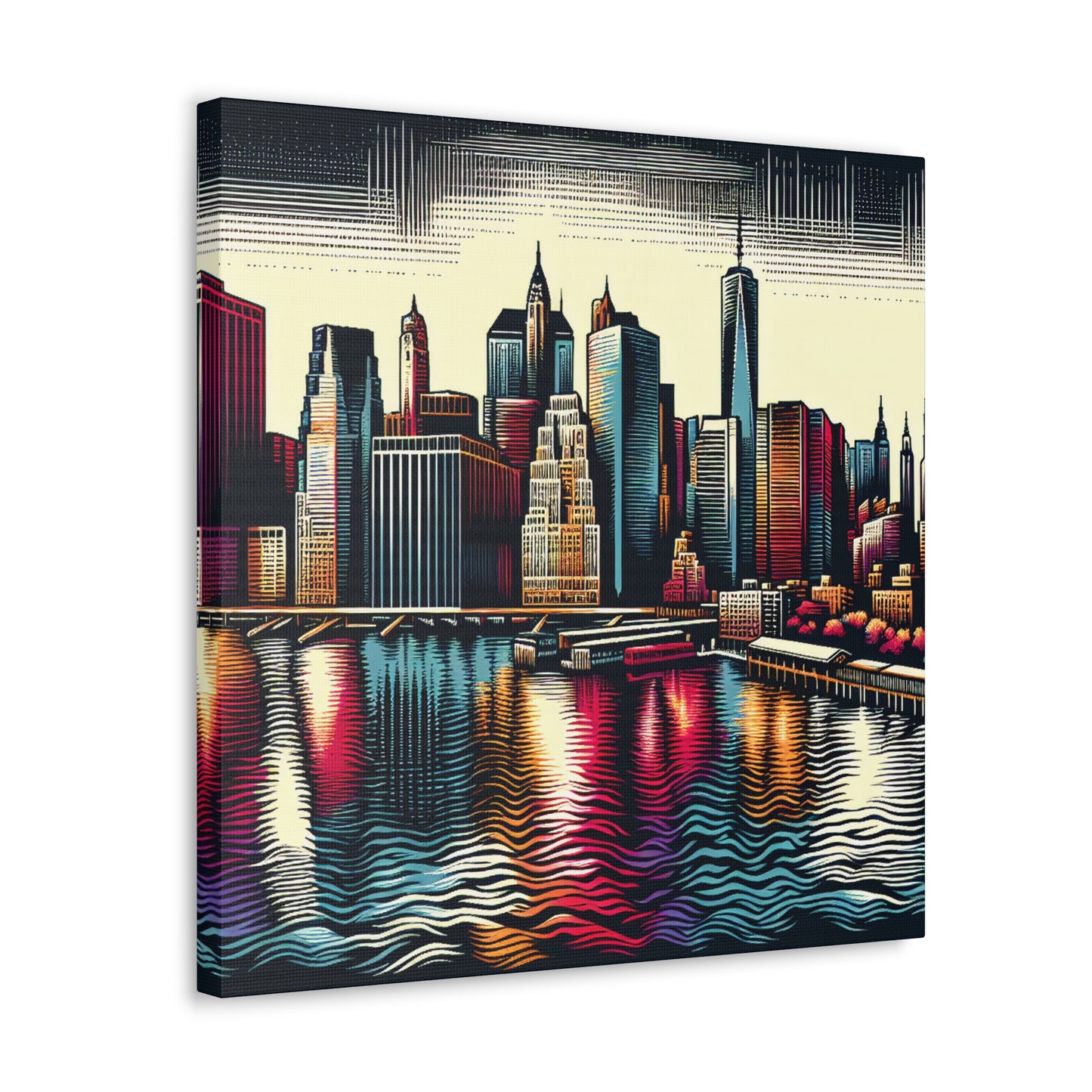 "Concrete City Symphony" - Canvas