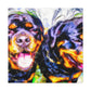 Fierce Rottweiler Impression - Canvas