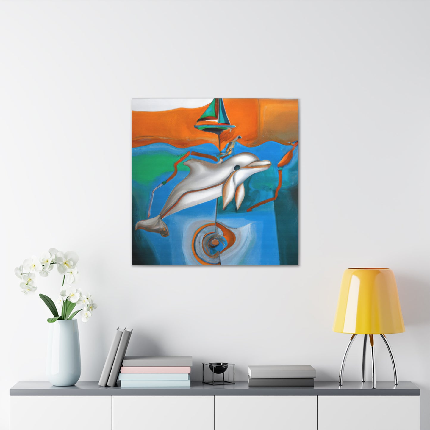 Dolphins in Dreamland - Canvas