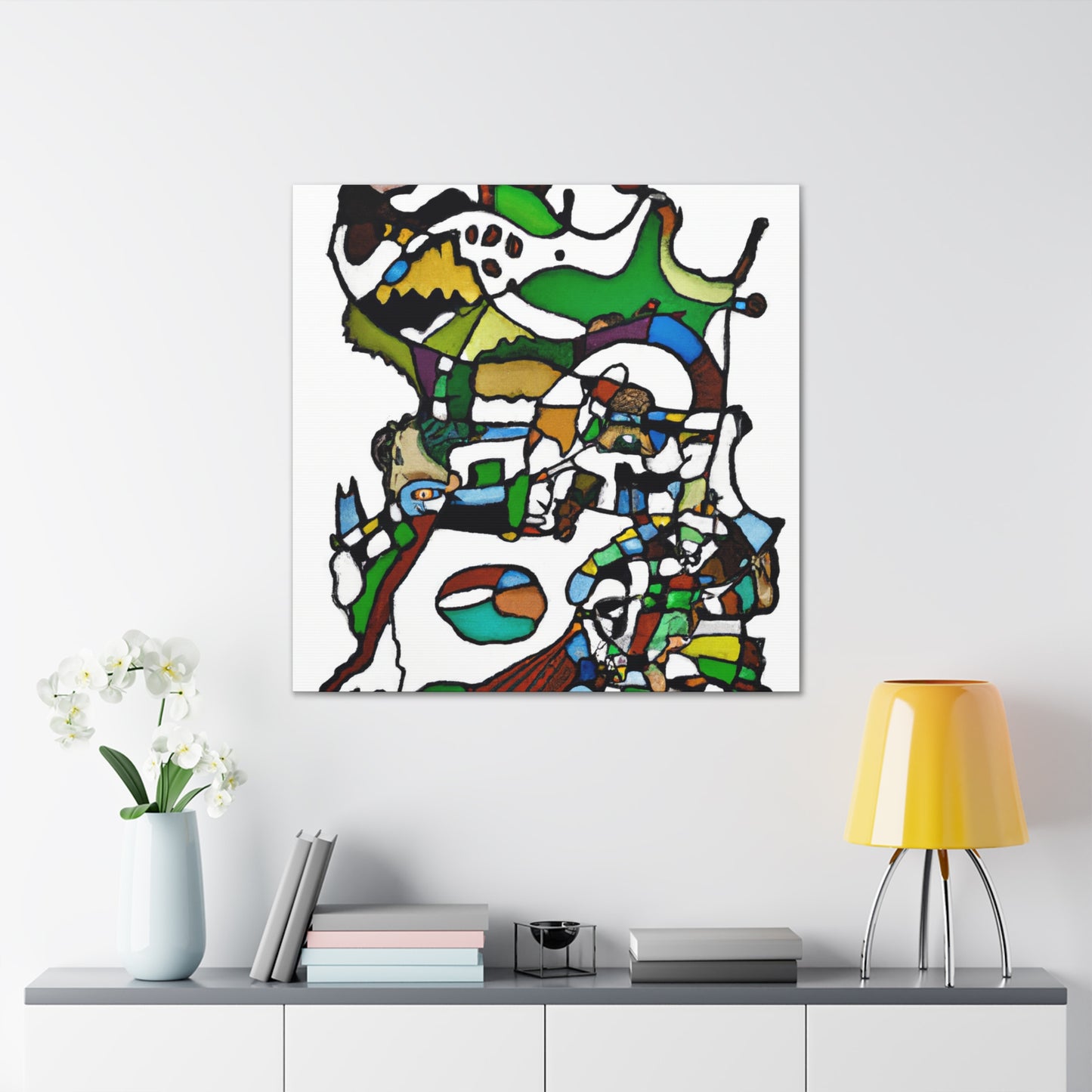 Crocodile in Abstraction - Canvas