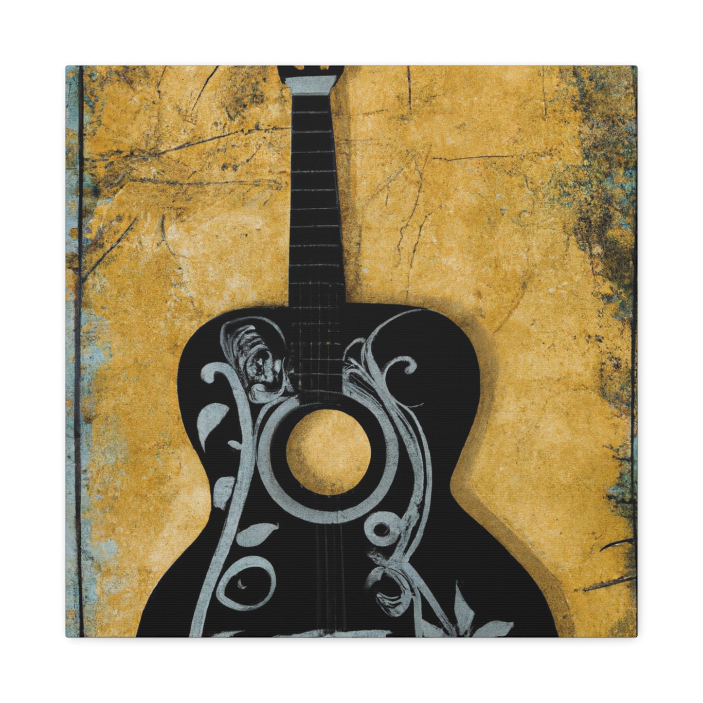 "Guitar's Resonant Melody" - Canvas