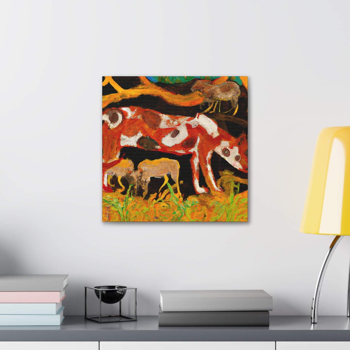 "Hyena in Impressionism" - Canvas