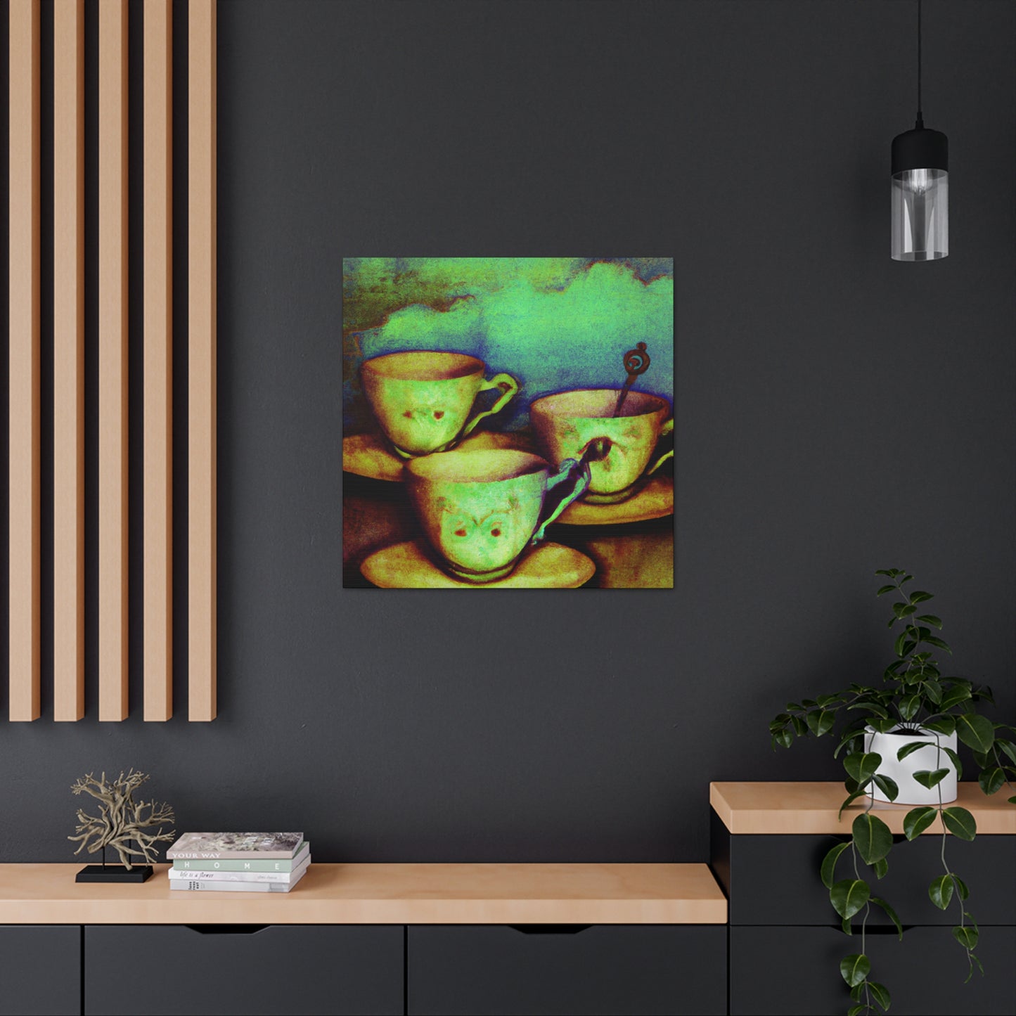 Tea Time Harmony. - Canvas