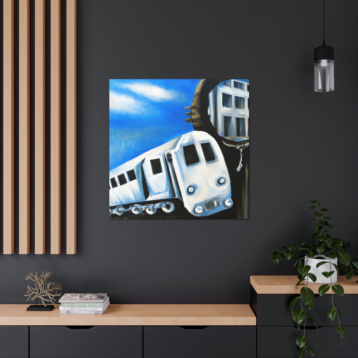 Train in the Clouds - Canvas