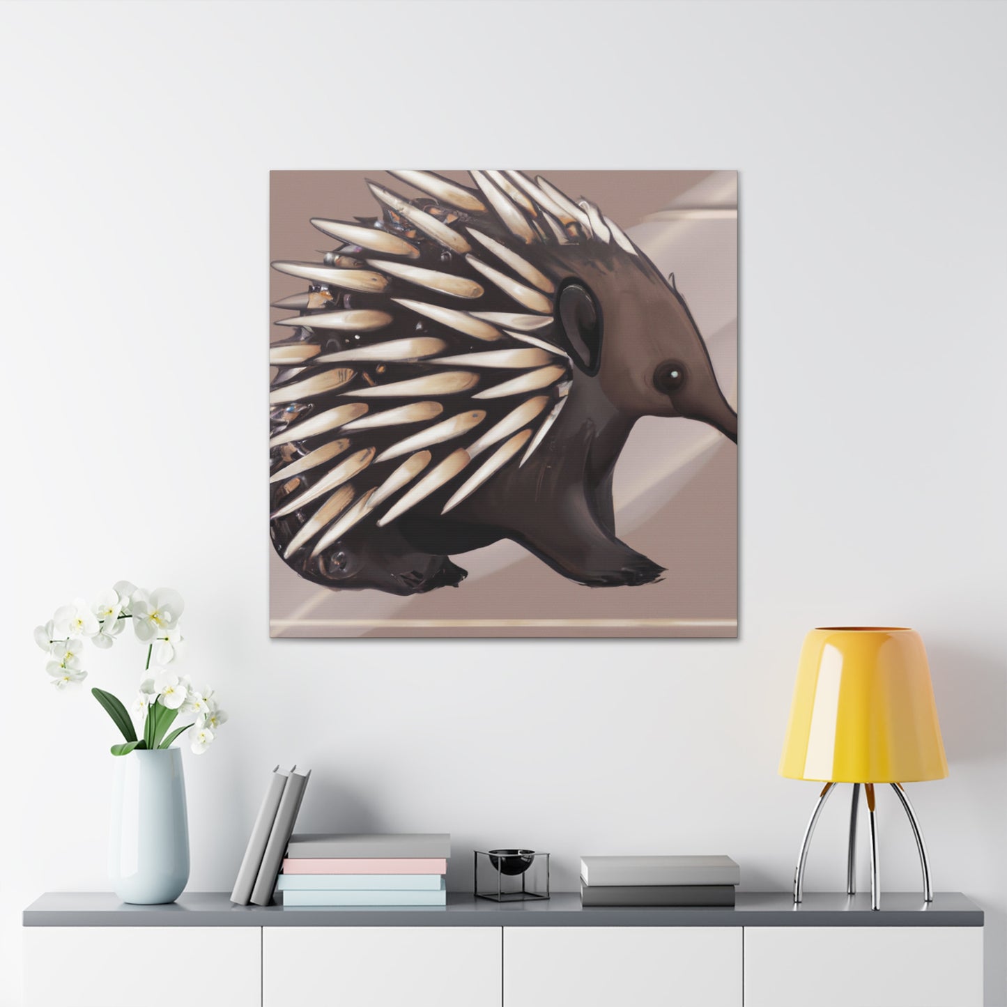 "Echidna in Art Deco" - Canvas