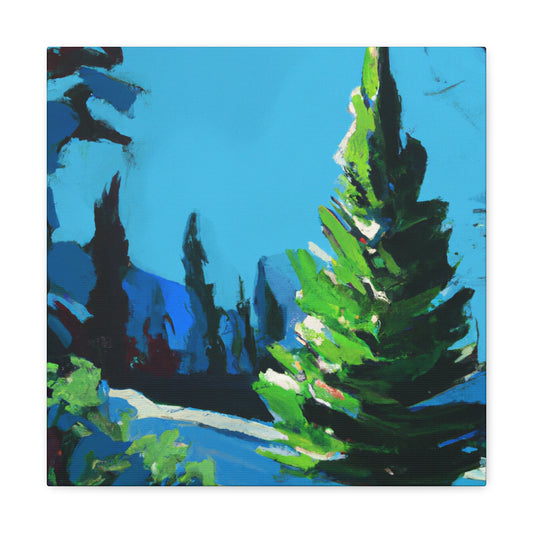 Pine Tree in Spring - Canvas