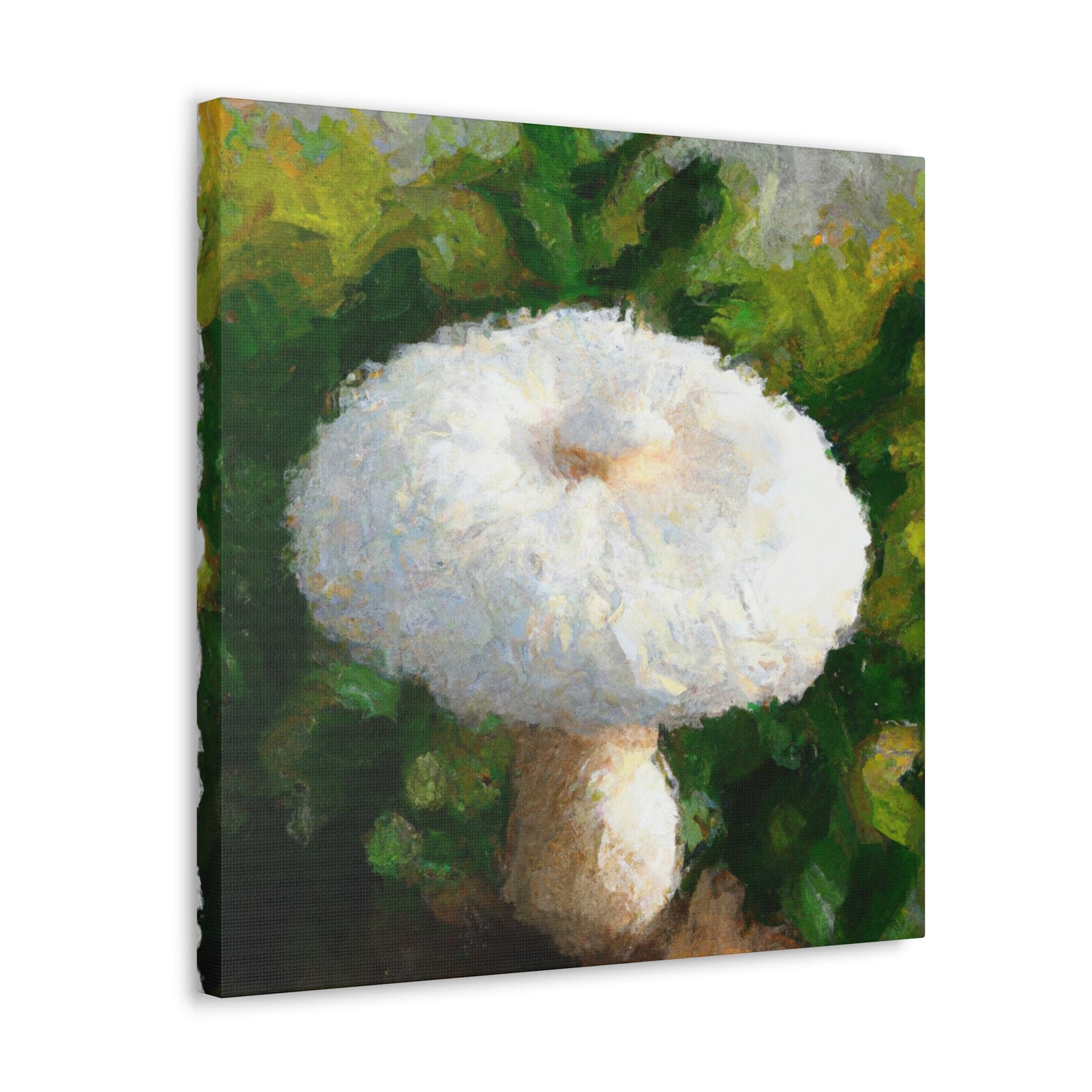 White Mushroom Brilliance - Canvas