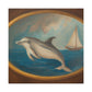 "Dolphin in Neoclassicism" - Canvas