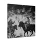 Cattle Riding Milkmaids - Canvas