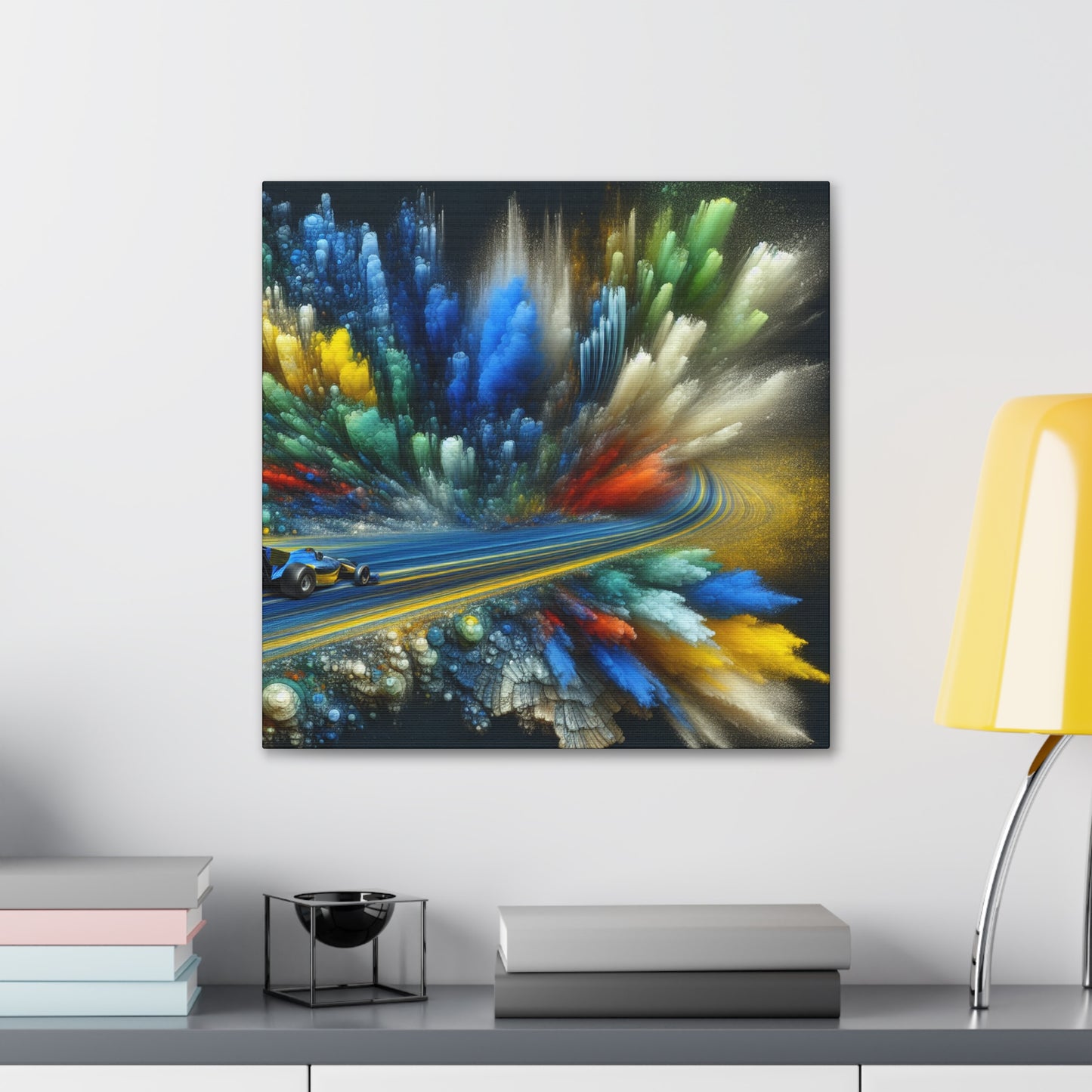 "Velocity Unleashed: Adrenaline Canvas" - Canvas