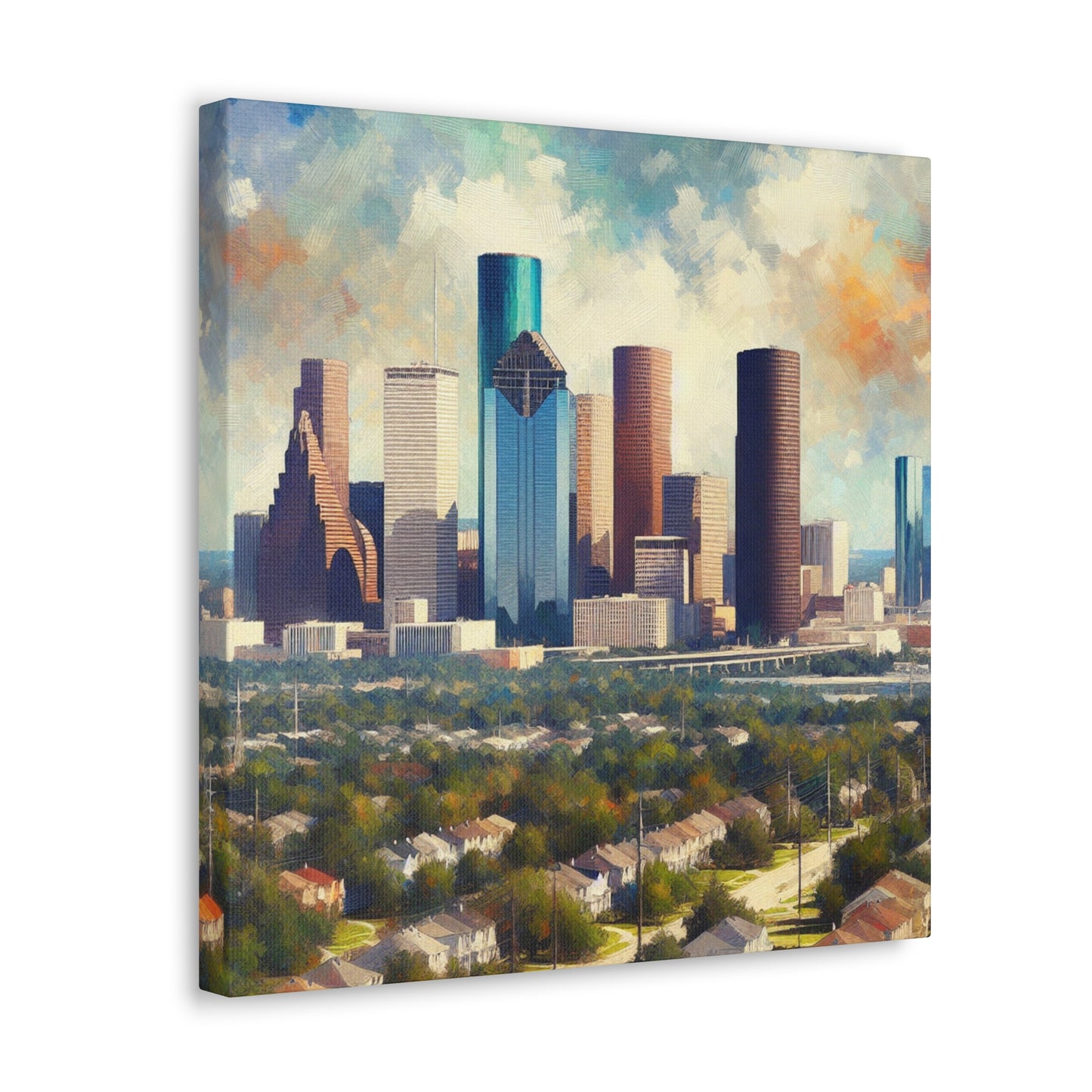 "Houston Huescape Majesty" - Canvas