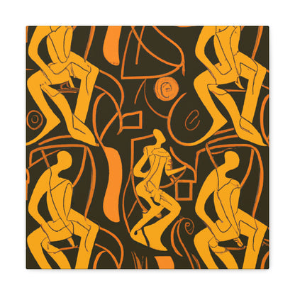 Basketball in Art Deco - Canvas