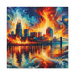 "City of Whirling Colors" - Canvas