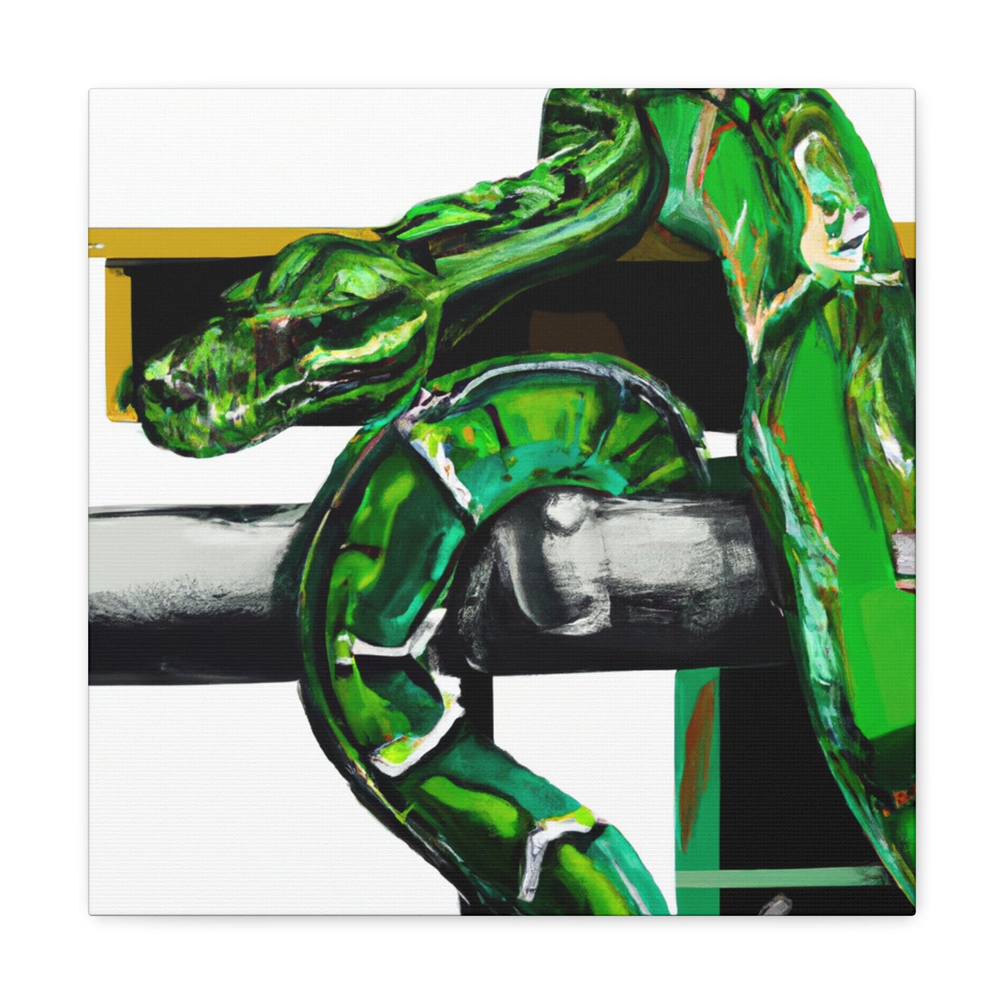 Green Tree Python Glory - Canvas