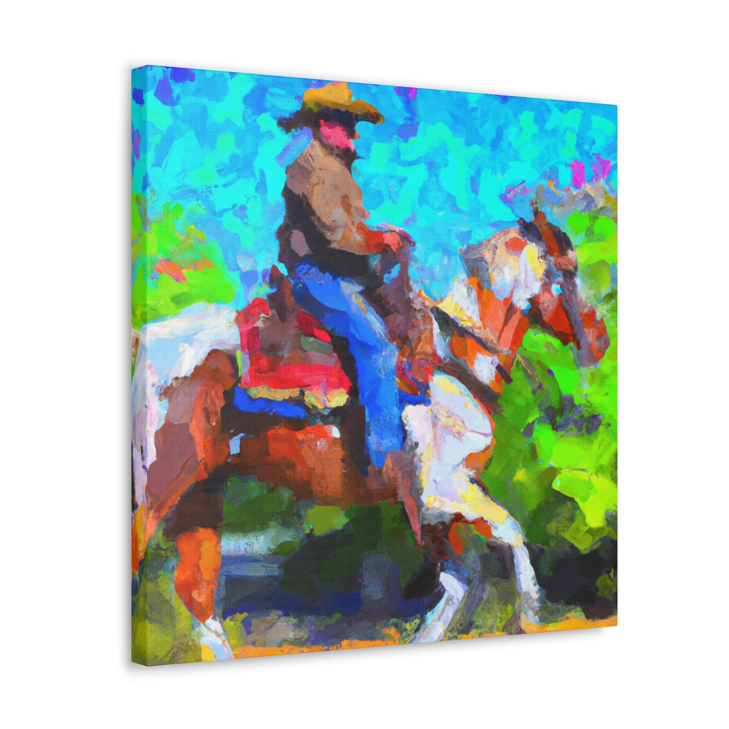 "Rangers on Ranches Riding" - Canvas