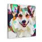 Welsh Corgi Reflection - Canvas