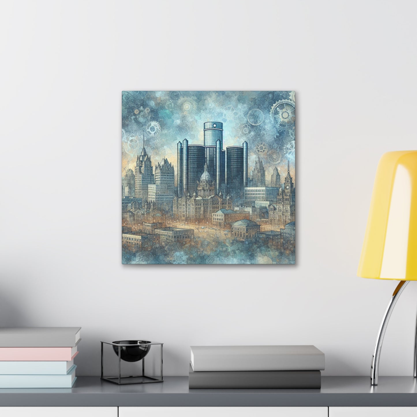 "Vibrant Industrial Magic" - Canvas