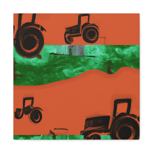 Tractor's Tranquil Harvest - Canvas