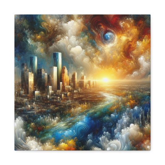 Ethereal Houston Hues - Canvas