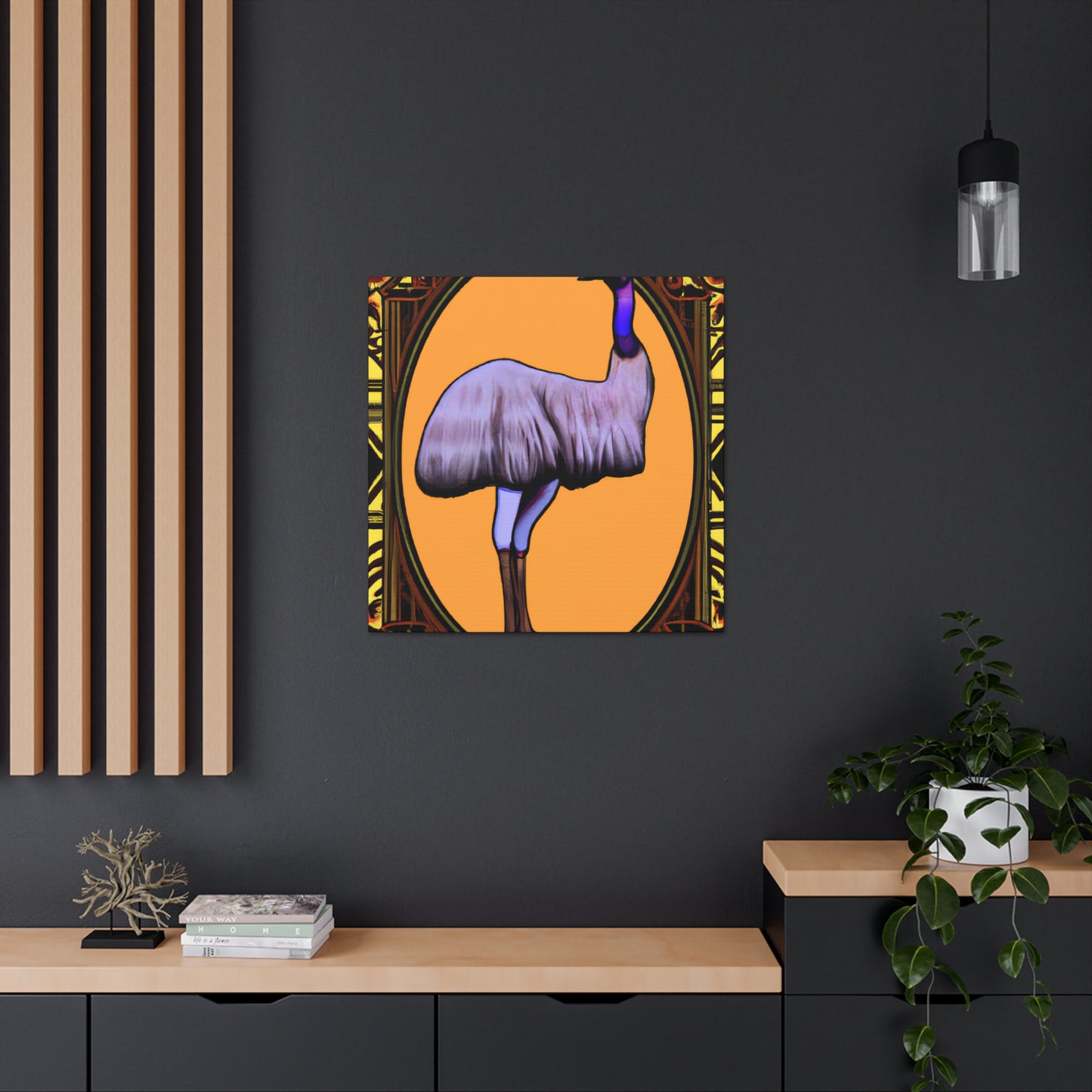 "Emu on Canvas Joy" - Canvas