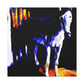 Mule in Motion Abstract - Canvas