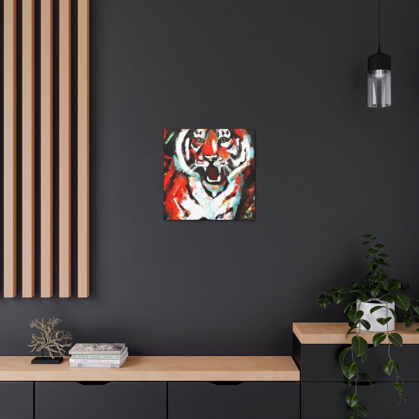 Roaring Bengal Tiger - Canvas