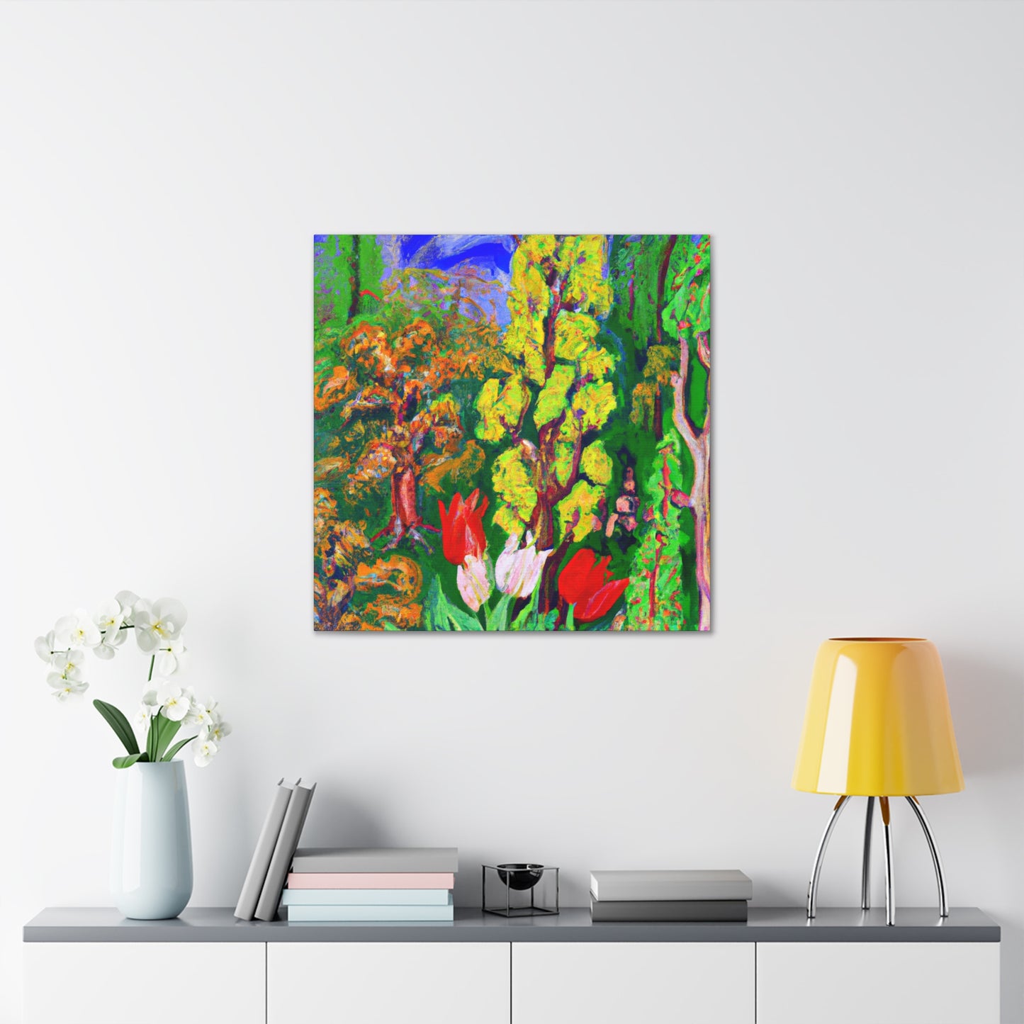 "Tulip Bouquet Abloom" - Canvas