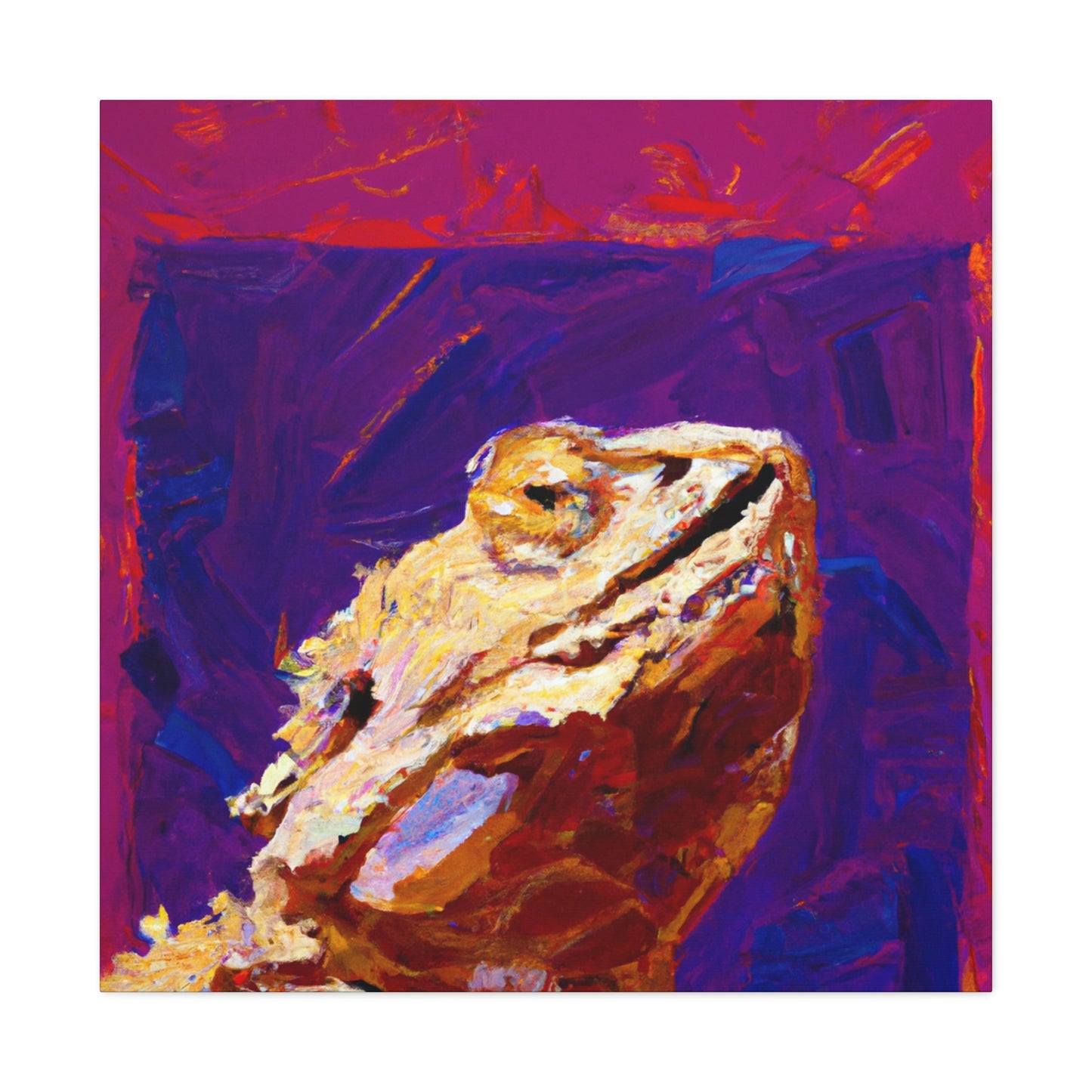 "Bearded Dragon Charm" - Canvas