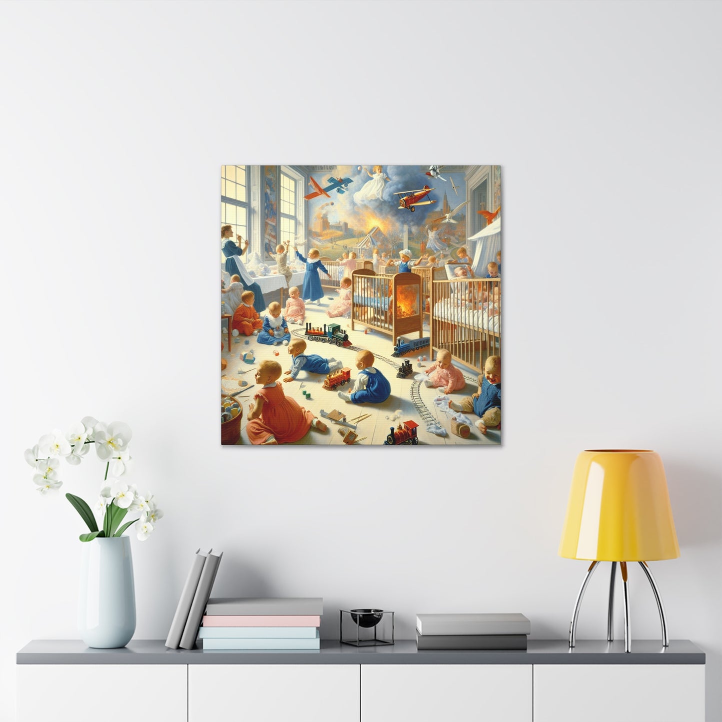 Whimsical Journey in Motion - Canvas