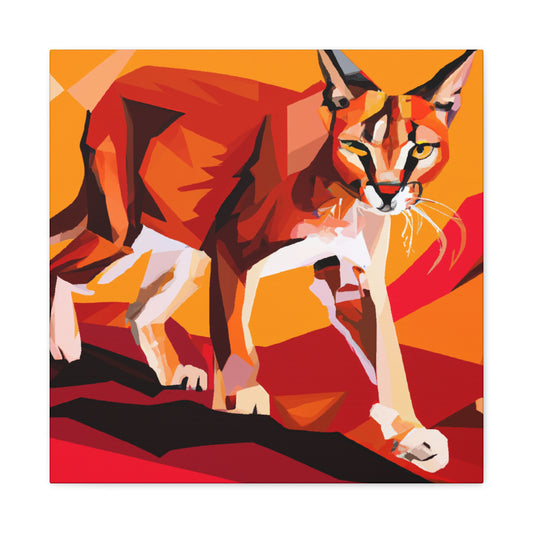 Caracal's Wild Portrait - Canvas