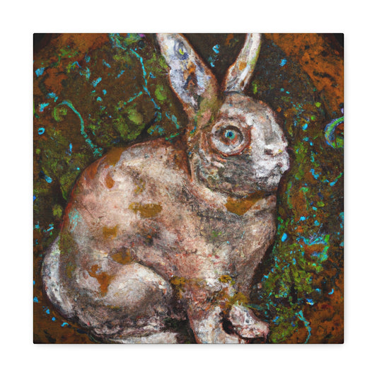 Rabbit in Rococo Style - Canvas