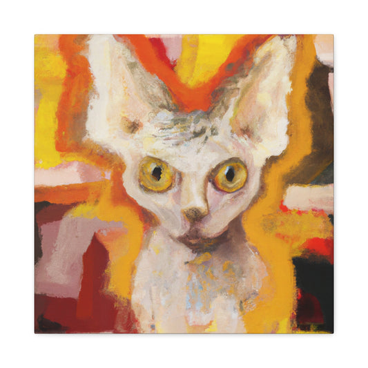 Devon Rex Expressionism - Canvas