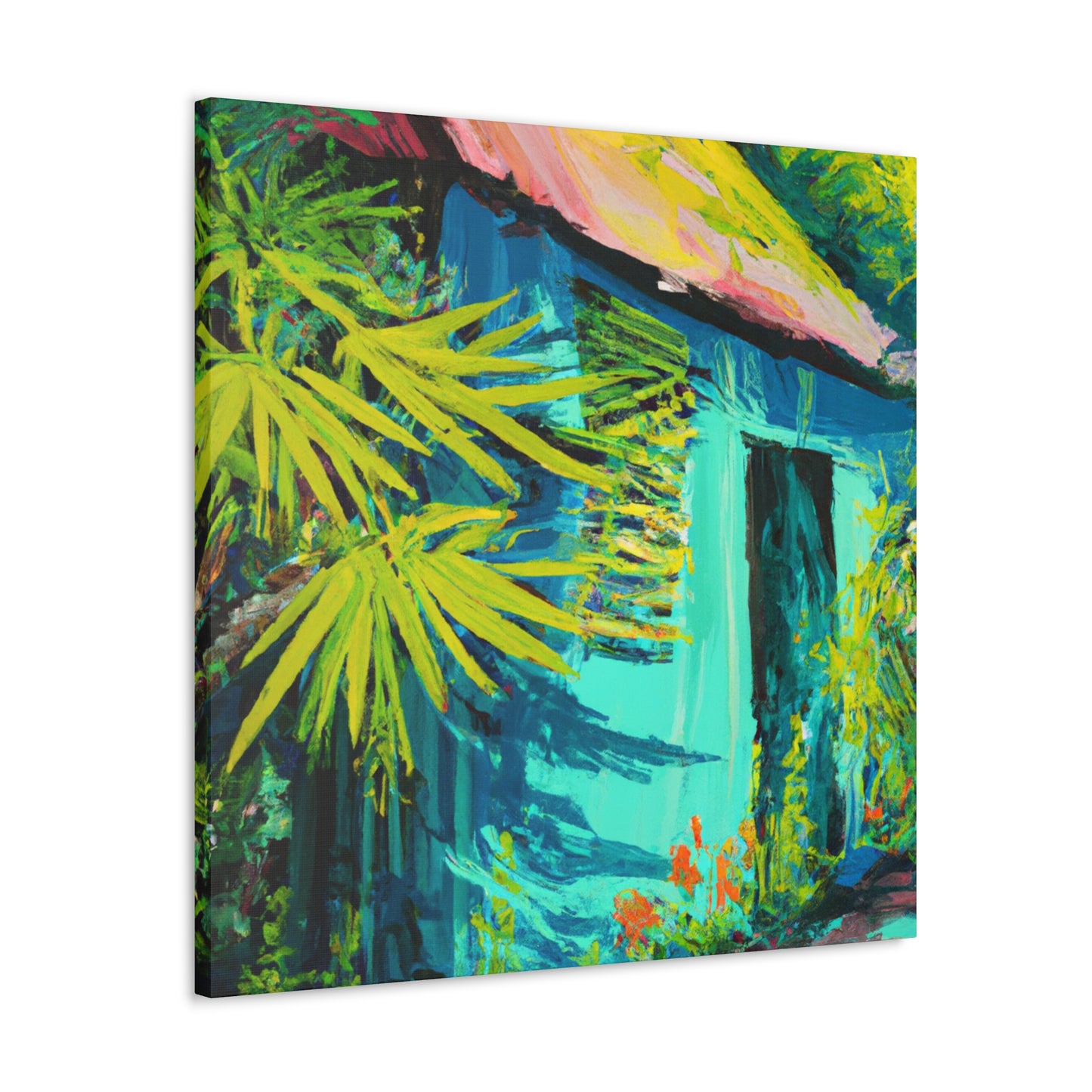 Vibrant Brushstroke Symphony - Canvas