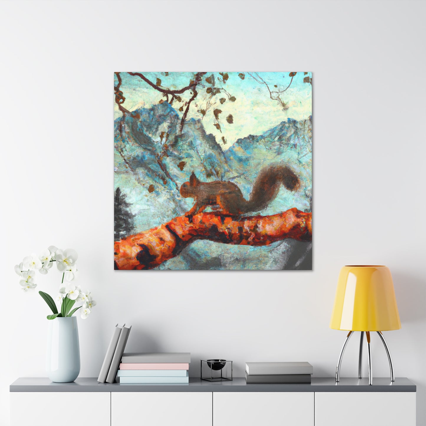 "The Squirrel's Repose" - Canvas